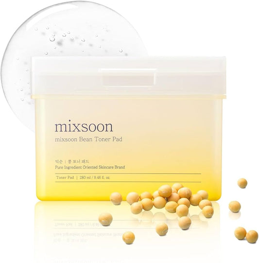 Mixsoon – Bean Toner Pad (120 Sheets) | Discos Exfoliantes e Hidratantes Suaves