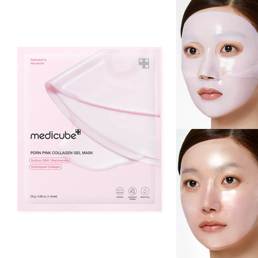 Medicube – PDRN Pink Collagen Gel Mask (1 unidad) | Mascarilla Hidratante y Reafirmante