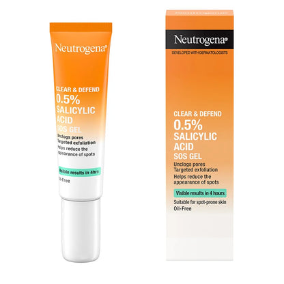 Neutrogena – Clear & Defend SOS Gel (15 ml) | Gel Anti-Imperfecciones con Ácido Salicílico 0,5%