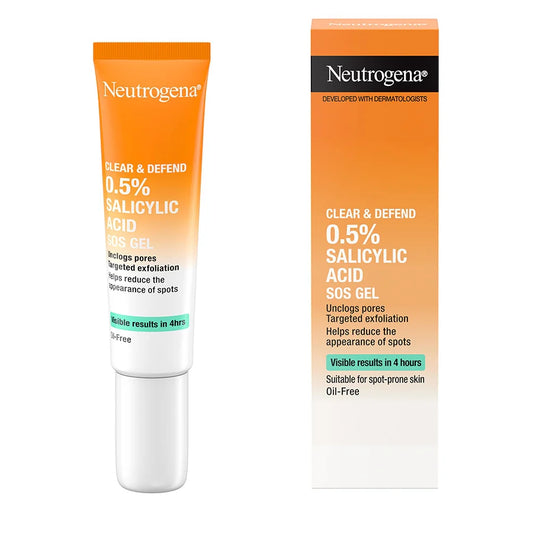 Neutrogena – Clear & Defend SOS Gel (15 ml) | Gel Anti-Imperfecciones con Ácido Salicílico 0,5%