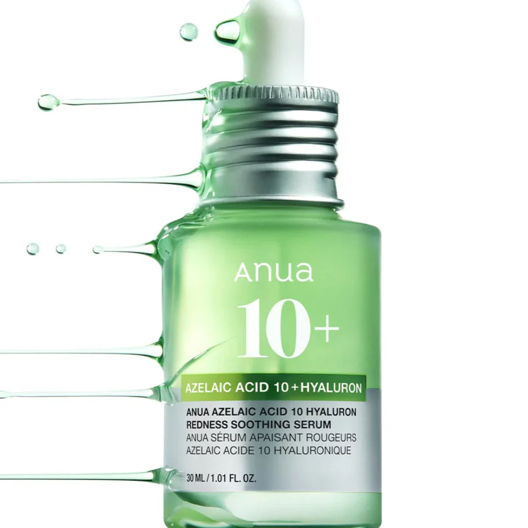 Anua – Azelaic Acid 10% Hyaluron Redness Soothing Serum (30 ml) | Sérum Calmante y Antirrojeces