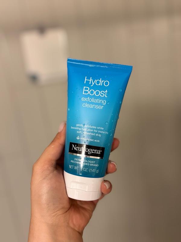 Neutrogena – Hydro Boost Exfoliating Cleanser (150 ml ) | Exfoliante Facial Hidratante con Ácido Hialurónico