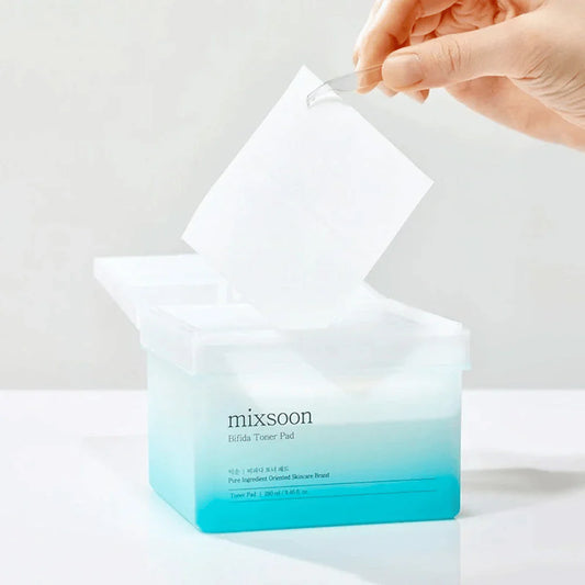 Mixsoon – Bifida Toner Pad (280 ml) | Discos Tonificantes Hidratantes y Reparadores