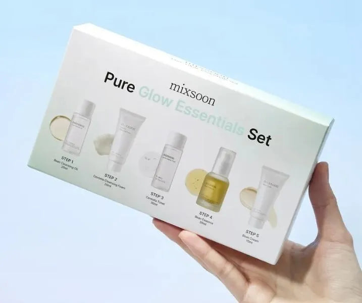 Mixsoon – Pure Glow Essentials Set [5 pcs] | Set de Cuidado Facial Completo