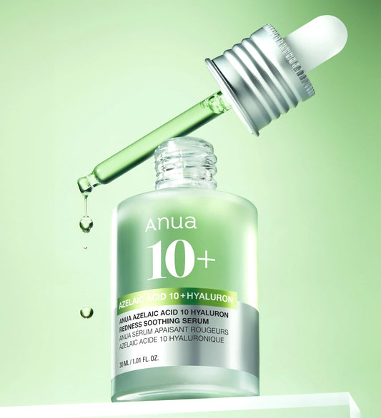 Anua – Azelaic Acid 10% Hyaluron Redness Soothing Serum (30 ml) | Sérum Calmante y Antirrojeces