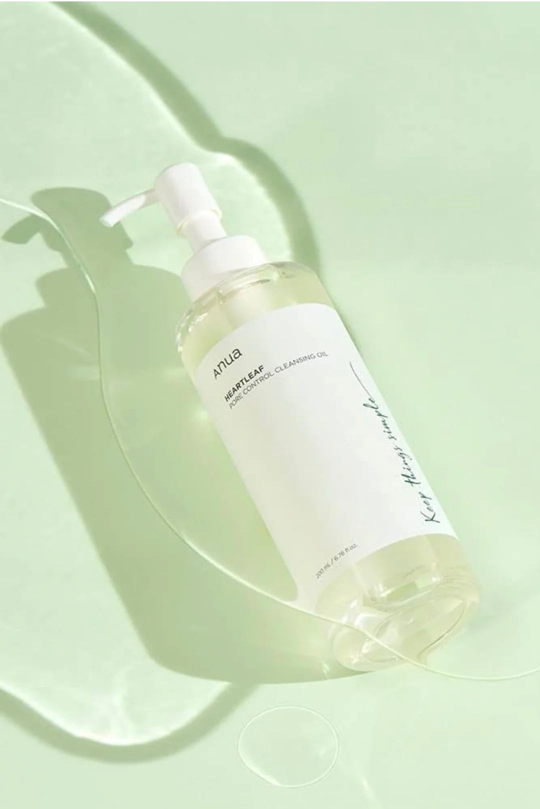 Anua – Heartleaf Pore Control Cleansing Oil (200 ml) | Aceite Limpiador Suave y Purificante