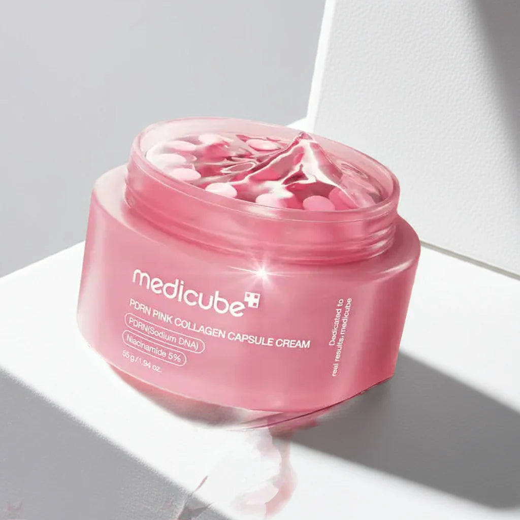 Medicube – PDRN Pink Collagen Capsule Cream [55g] | Crema Reafirmante y Regeneradora