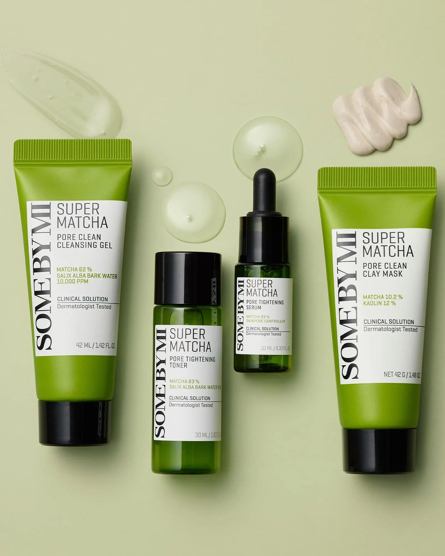 Super Matcha Pore Care Starter Kit [4 pcs] - SOME BY MI