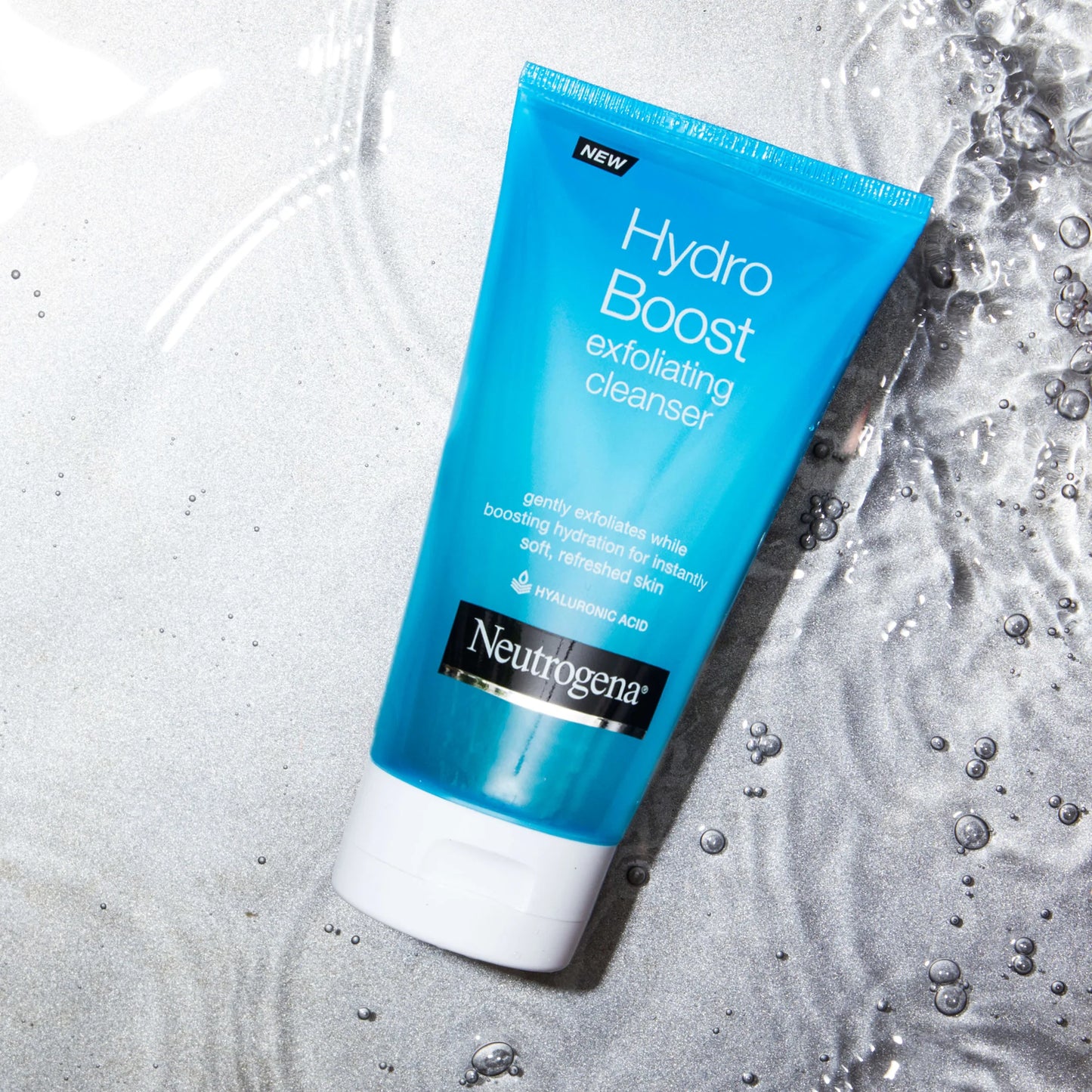 Neutrogena – Hydro Boost Exfoliating Cleanser (150 ml ) | Exfoliante Facial Hidratante con Ácido Hialurónico