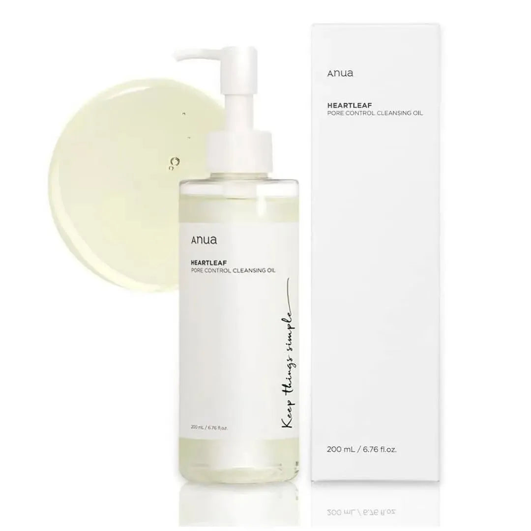Anua – Heartleaf Pore Control Cleansing Oil (200 ml) | Aceite Limpiador Suave y Purificante