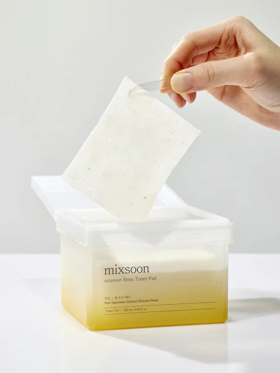 Mixsoon – Bean Toner Pad (120 Sheets) | Discos Exfoliantes e Hidratantes Suaves