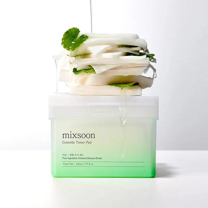Mixsoon – Centella Asiatica Toner Pad (120 Sheets) | Discos Calmantes e Hidratantes