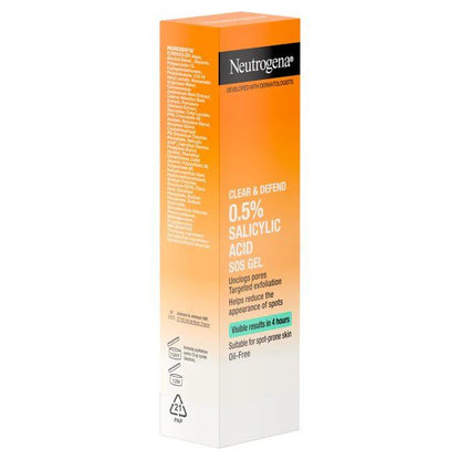 Neutrogena – Clear & Defend SOS Gel (15 ml) | Gel Anti-Imperfecciones con Ácido Salicílico 0,5%