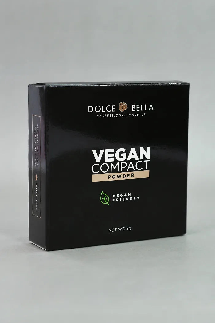 Polvo Compacto Vegano (10 g) – Dolce Bella | Acabado Natural y Suave de Larga Duración