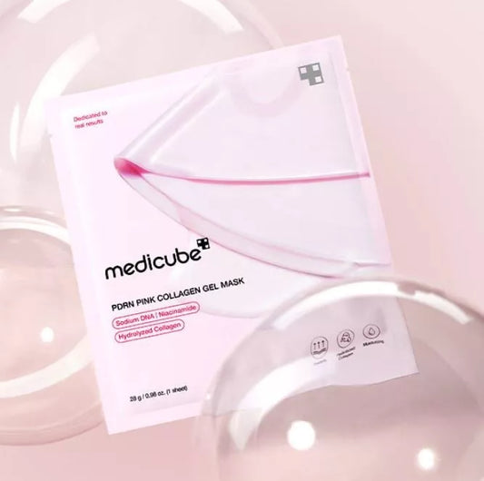 Medicube – PDRN Pink Collagen Gel Mask (1 unidad) | Mascarilla Hidratante y Reafirmante