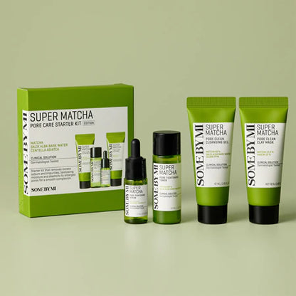 Super Matcha Pore Care Starter Kit [4 pcs] - SOME BY MI