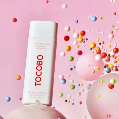 TOCOBO – Vita Tone Up Sun Cream SPF50+ PA++++ (50 ml) | Protector Solar Iluminador y Hidratante